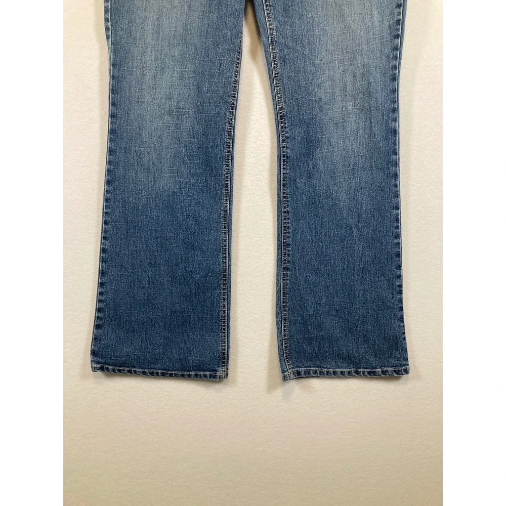 Gloria Vanderbilt Jeans‎ Womens 12 Medium Blue High Rise Straight Leg Swan Logo